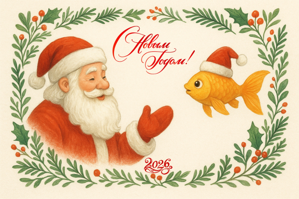 С наступающим Новым Годом и Рождеством!